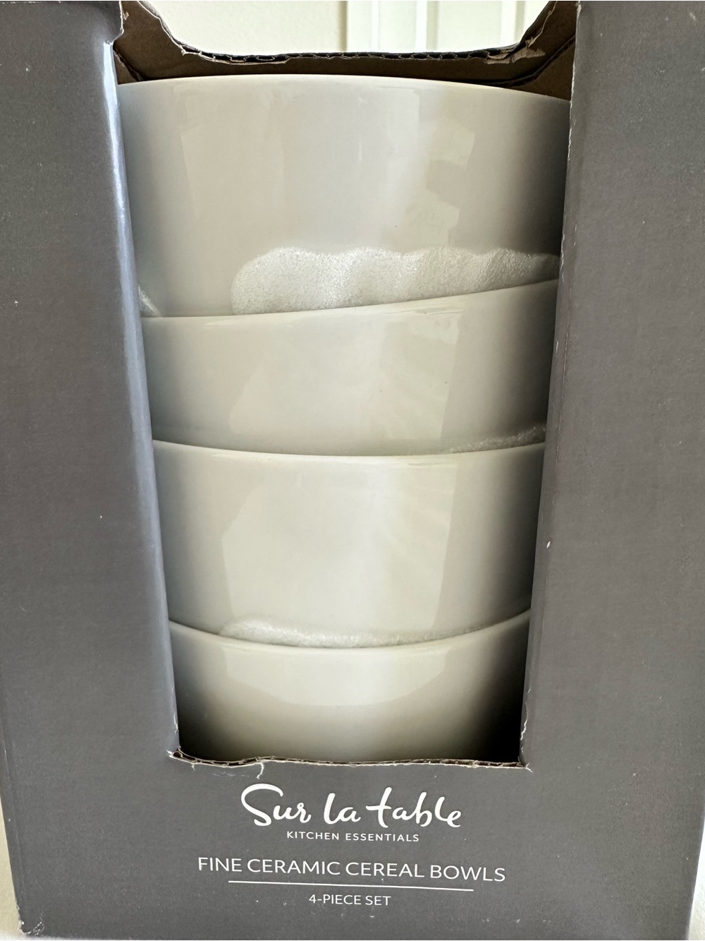 Sur La Table Cream Ceramic Bowls - 4-Piece Set